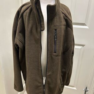 Drake Men's Brown Zip-Up Jacket